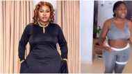 "Your belly button isn't at the right place": Netizens show concern, bash Olaide Oyedeji as she shows of body