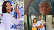 Wish me luck, Regina Daniels says as she goes in for surgery, husband Ned Nwoko spotted with her