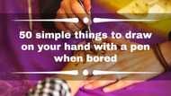 50 simple things to draw on your hand with a pen when bored