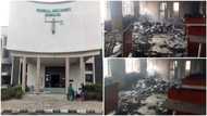 BREAKING: Tension as gunmen set ablaze Federal High Court in southeast state, photos show ruins