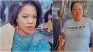 Reactions as Toyin Abraham dons hilarious t-shirt saying she's a guarantor for Nigerian men