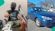 Amputee buys his first car in US, says he worked as dishwasher on broken prosthetic for 6 months