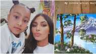 Kim Kardashian shares painting by 7-year-old daughter North West, social media users react