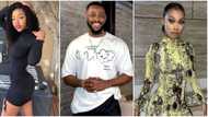 "Yoruba demon": Fans react as BBTitans Yemi shuffles South Africa's Khosi and Blue Aiva