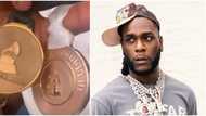 Singer Burna Boy receives his Grammy award nominee medallion, certificate from Recording Academy