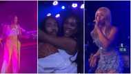 Lovely moment Ayra Starr & Omarion joined Tiwa Savage on stage during her Los Angeles concert