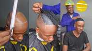 "He is a mathematician": Barber fixing hair on bald man after calculation, transforms his look in viral video