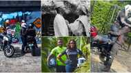 Time to ride forever: Nigerian lady biker who married fellow biker shares love story as cute photos emerge
