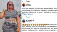 Yemi Alade reacts after man taunted her for being close to 40s, nearing menopause and without kids