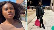 Video as UK-based lady warns Nigerians to buy jeans before relocating, gives reason