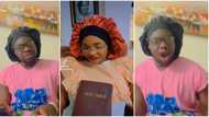 “Accurate”: Funny video as Cute Abiola rocks black bonnet to mimic Iyabo Ojo in ‘vawulence’ mode, she reacts