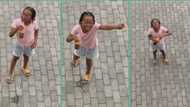 "I'm independent bro, chill out": Little girl leaves dad confused as she fires slangs in video