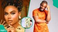 Nancy Isime under fire over outfit at Alex Ekubo's Service of Songs: "At someone's funeral?"