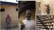 Cement is too expensive - Nigerian man who built house with plastic bottles finally speaks in viral video