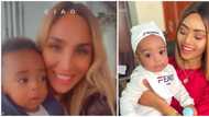Sister wives: Laila Nwoko spends time with co-wife Regina Daniel's son Munir
