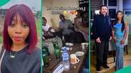 Lady who was criticised for indecent dressing celebrates as oyinbo man arrives for introduction