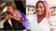 "My pink-haired angel": Femi Otedola pens beautiful note to DJ Cuppy as she clocks 30