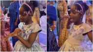 Nigerian kid makes 'butterfly' moves, wows many with her dance skill at wedding ceremony in viral video