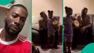 Cute father and daughter moment as Adekunle Gold's child, Deja, drums to his new song: "Go Girl"