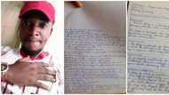 Nigerian man challenges people with his fine handwriting that looks like computer font, asks them to a contest