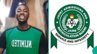 Boy who rewrote 2025 UTME after calling out JAMB over first score of 154 displays new result