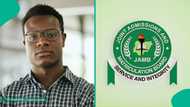 Man who wrote JAMB exam 3 times in tears after seeing his 2026 UTME result, shares screenshot online