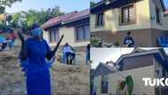 Poor widow with 8 kids who boiled stones for her hungry children gifted a new 6-bedroom house worth N5m