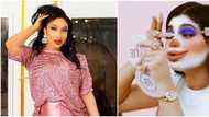 Is that not Bobrisky? Fans ask as Tonto Dikeh shares hilarious photo, says she woke up like that