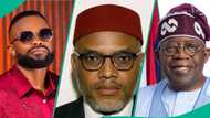 Okon Lagos writes President Tinubu over Nnamdi Kanu: "Repented terrorist got drafted into army"