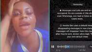 "I travelled without telling him": Nigerian lady leaks voice note she received from her neighbour