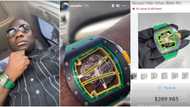 Nigerian big boy Mompha shows off N110m Richard Mille wristwatch