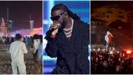 “Burna Boy na magician” - Reactions as fans run like excited kids on hearing singer's voice at Afro Nation