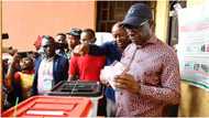 VIRAL VIDEO: Obaseki reacts, reveals polling unit where he voted