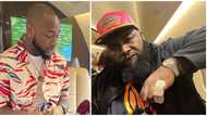 Davido no go shout e choke again, Special Spesh makes fun of father of 3 amid kissing saga