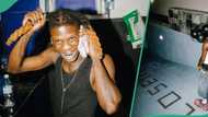 "Happy birthday son of plumber": Seyi Vibez flaunts customised swimming pool as he adds new age, pics trend