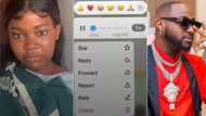 "I cried myself to sleep": Lady who Davido gifted N2 million leaks voice note she received on WhatsApp