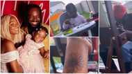 "Very peaceful": many gush over sweet video of Adekunle Gold spending quality time with family while painting