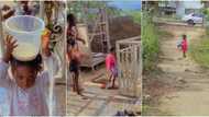 "She is going to Lagos": Little girl reacts after mum scolded her, picks her bag and leaves home