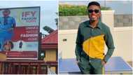 Comedian MC Edo Pikin shocked as he spots himself on billboard by fashion designer in Asaba