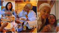 Mercy Aigbe takes ailing friend Kemi Afolabi and her daughter on fancy dinner date, lodges them in fine hotel