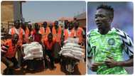 Another Super Eagles star saves people from hunger, shares food materials amid COVID-19