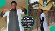 UTME 2026: Boy who scored 144 in JAMB goes to UNILAG to pray for admission