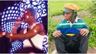 He dey smell or what: Funny reactions as students return singlet Bella Shmurda throws at them while performing