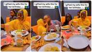 Husband surprises wife with iPhone, puts it on plate and covers it at lunch in video