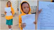 "Very brilliant": School kid scores 100% in all subjects, proudly presents results to dad in viral video