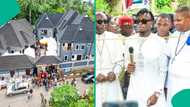 Super Eagles star Samuel Chukwueze builds mansion worth over N400 million for father, video
