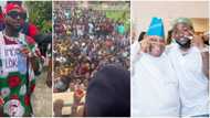 "Baddest for a reason": Davido holds massive show after uncle's victory, Osun residents refuse to go home