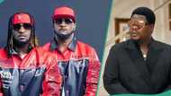 Old clip of celebrities gushing over Psquare's 2021 reunion trends amid new feud: "Jude do this one"