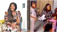 I don suffer: Mercy Johnson excited as schools resume, shares video of her kids eating communion like snacks