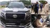 Reactions as Winners Chapel church member gifts his pastor N55m brand new land cruiser, photos go viral